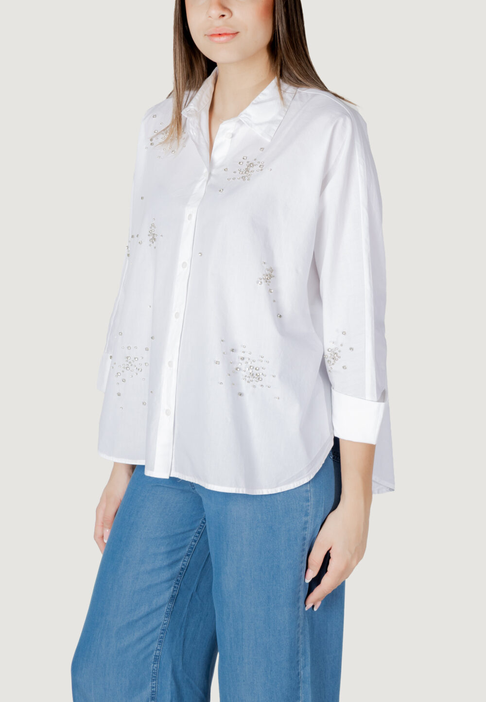 Camicia manica lunga Only onlnew grac emini life ls st shirt ccwvn Bianco - Foto 2
