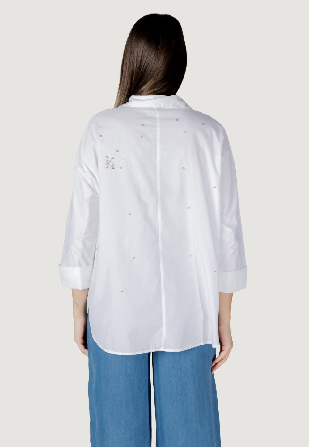 Camicia manica lunga Only onlnew grac emini life ls st shirt ccwvn Bianco - Foto 4