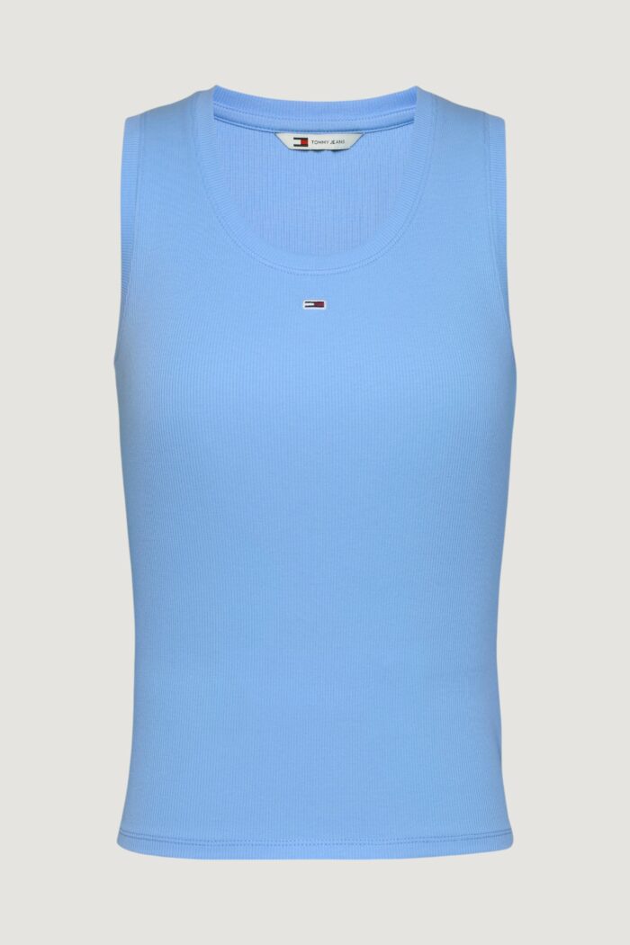 Canotta Tommy Hilfiger Jeans tjw essential rib Celeste