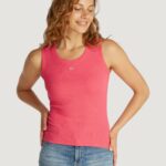 Canotta Tommy Hilfiger Jeans tjw essential rib Corallo - Foto 1