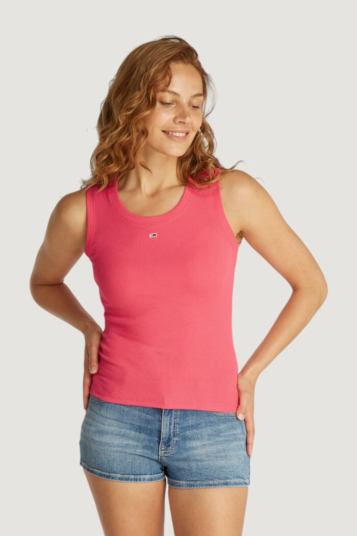 Canotta Tommy Hilfiger Jeans tjw essential rib Corallo