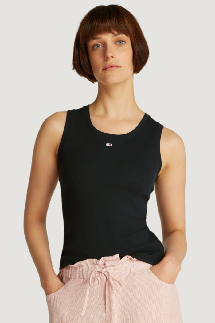 Canotta Tommy Hilfiger Jeans tjw essential rib Nero