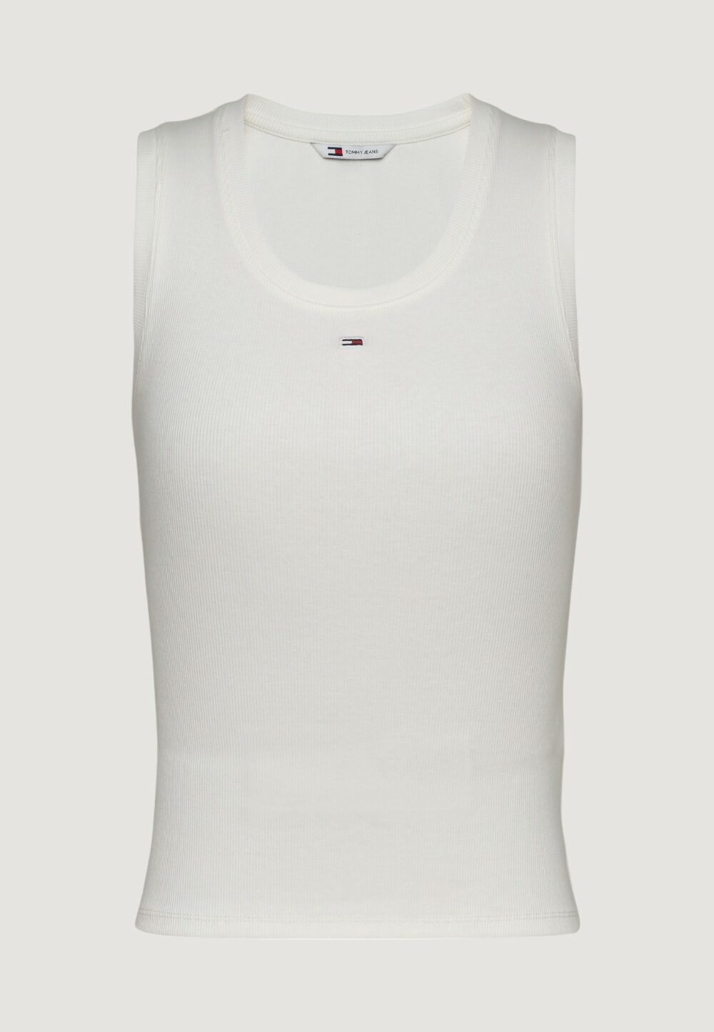 Canotta Tommy Hilfiger Jeans tjw essential rib Panna - Foto 2