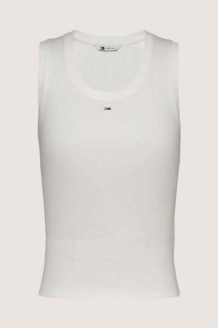Canotta Tommy Hilfiger Jeans tjw essential rib Panna