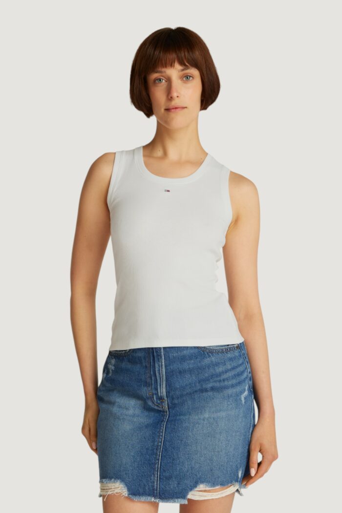 Canotta Tommy Hilfiger Jeans tjw essential rib Panna