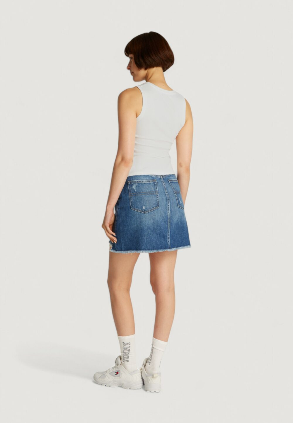 Canotta Tommy Hilfiger Jeans tjw essential rib Panna - Foto 5