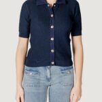 Maglia in filo manica corta Morgan De Toi Blu marine - Foto 1