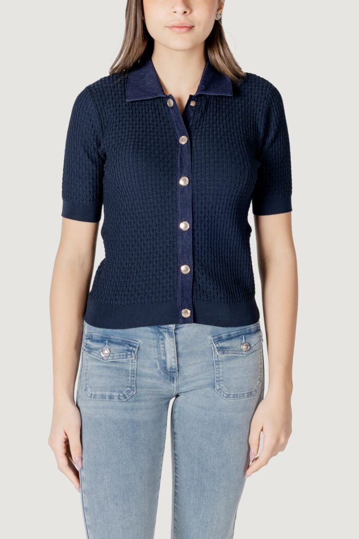 Maglia in filo manica corta Morgan De Toi  Blu marine