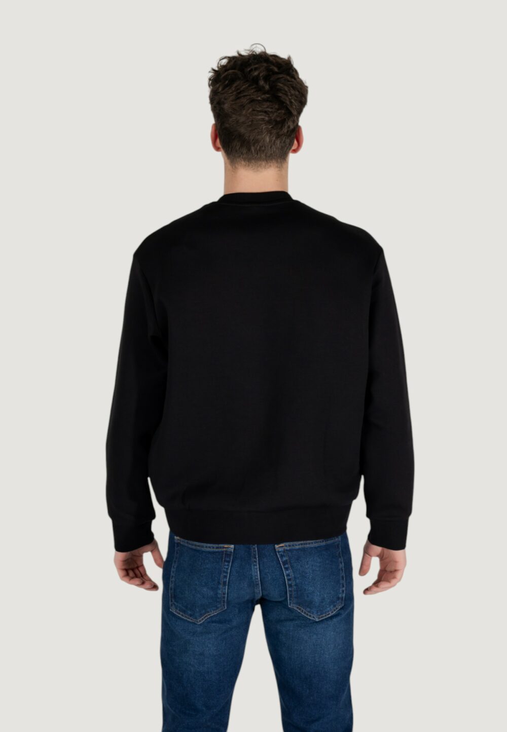 Felpa senza cappuccio Armani Exchange Nero - Foto 5
