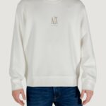 Felpa senza cappuccio Armani Exchange Panna - Foto 1