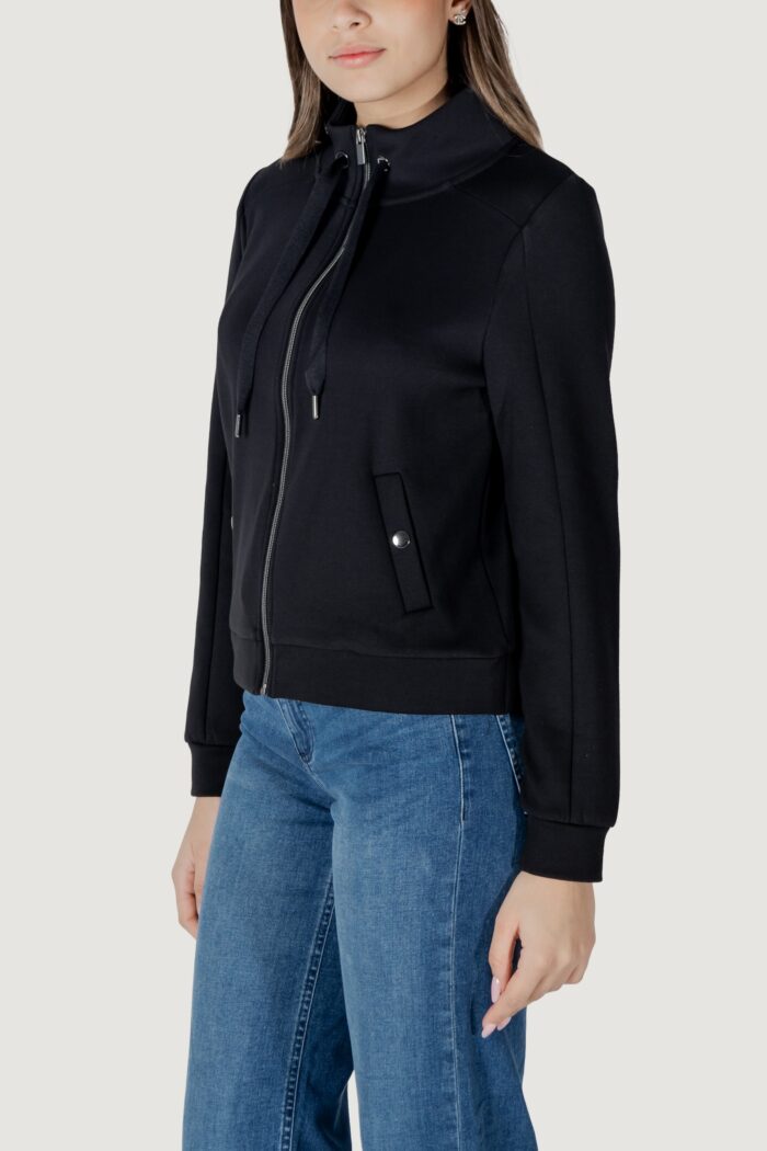 Felpa senza cappuccio Street One ltd qr zipper jacket w.strings Nero