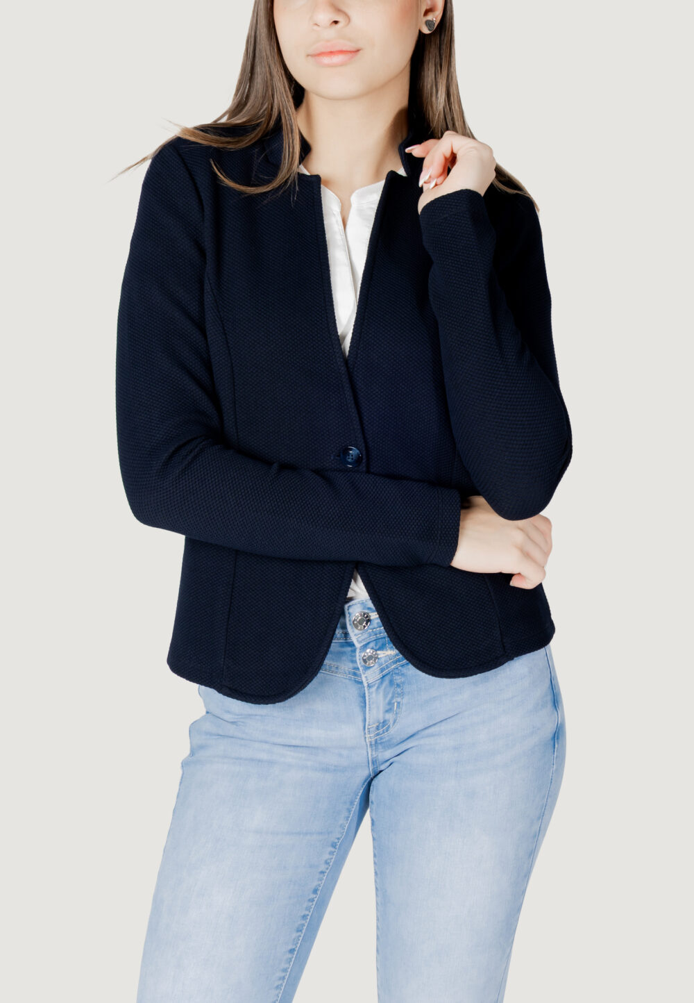 Giacca Street One jaquard blazer Blu - Foto 1