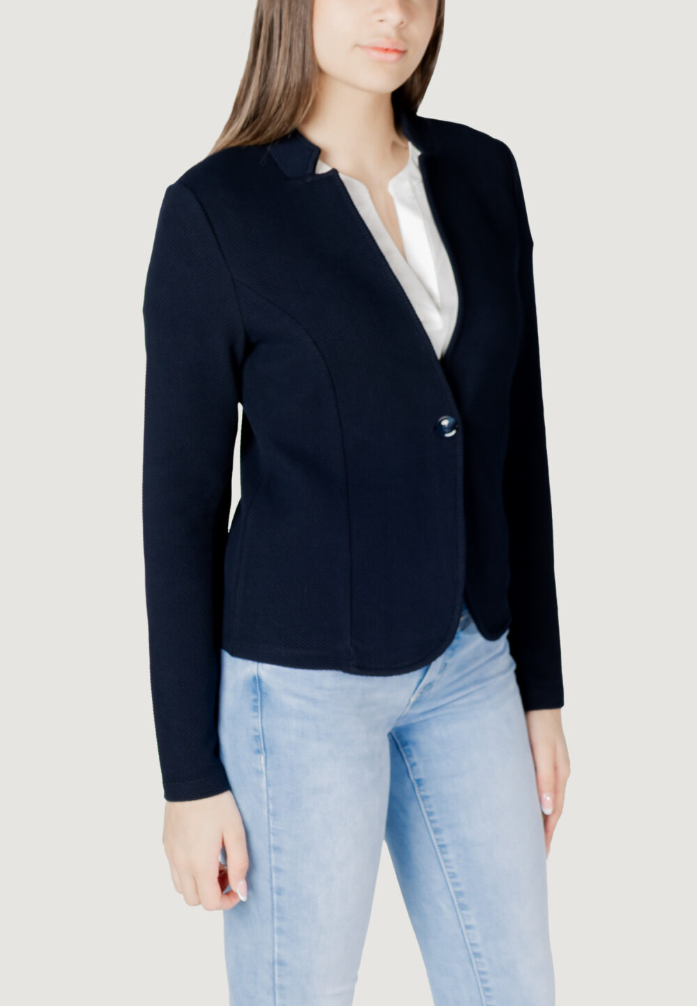 Giacca Street One jaquard blazer Blu - Foto 3