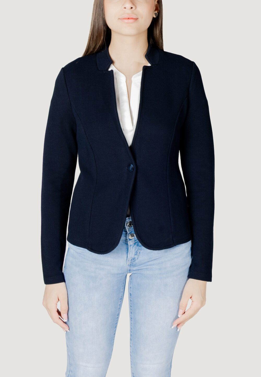 Giacca Street One jaquard blazer Blu - Foto 5