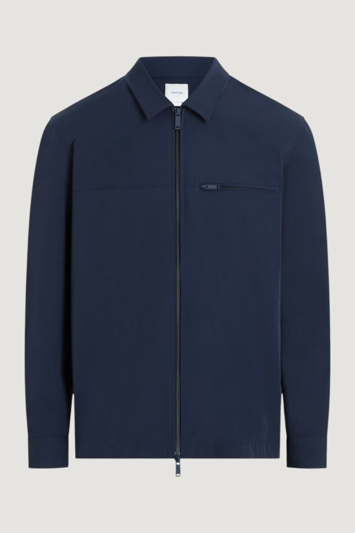 Giacchetto Calvin Klein nylon stretch tech Blu
