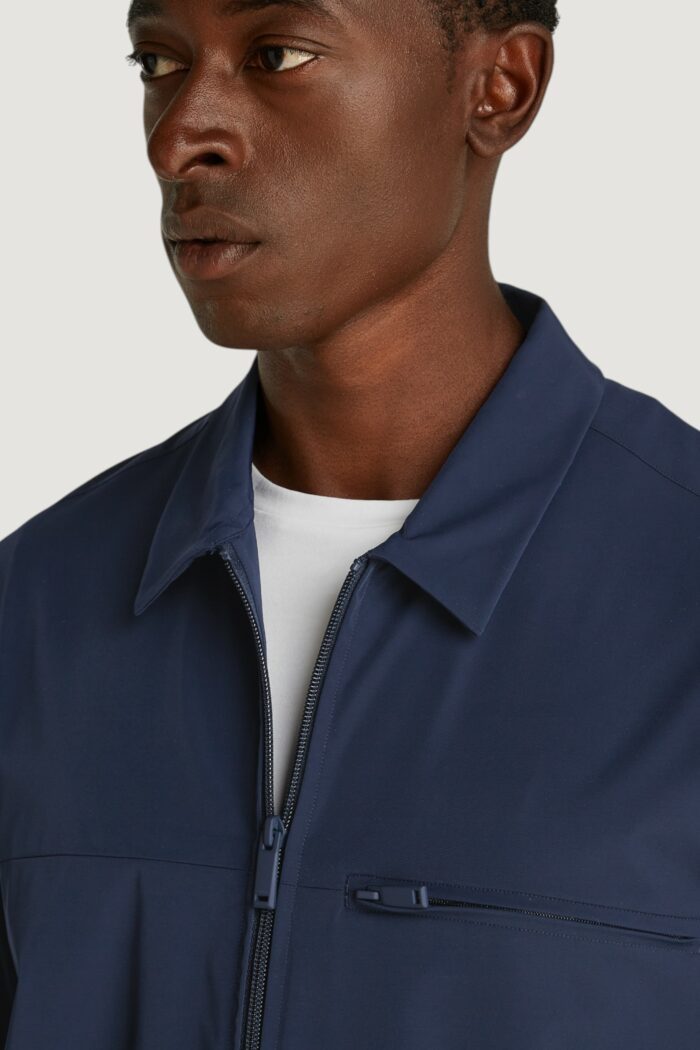 Giacchetto Calvin Klein nylon stretch tech Blu