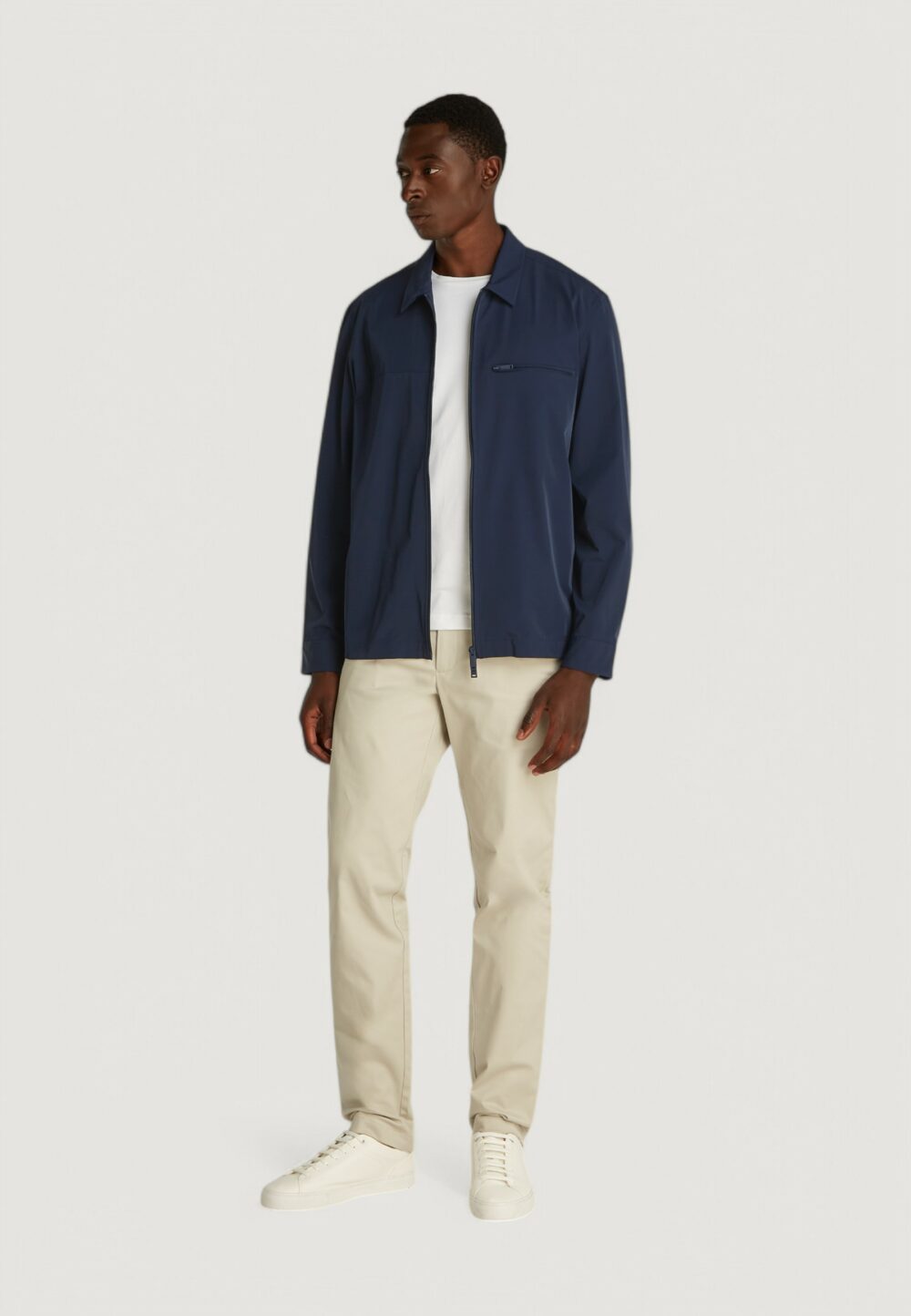 Giacchetto Calvin Klein nylon stretch tech Blu - Foto 4
