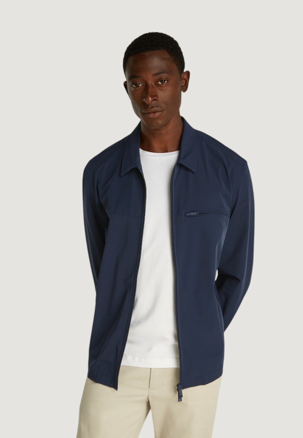 Giacchetto Calvin Klein nylon stretch tech Blu - Foto 5