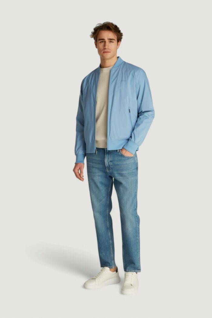 Giacchetto Calvin Klein matte bomber Blu Chiaro