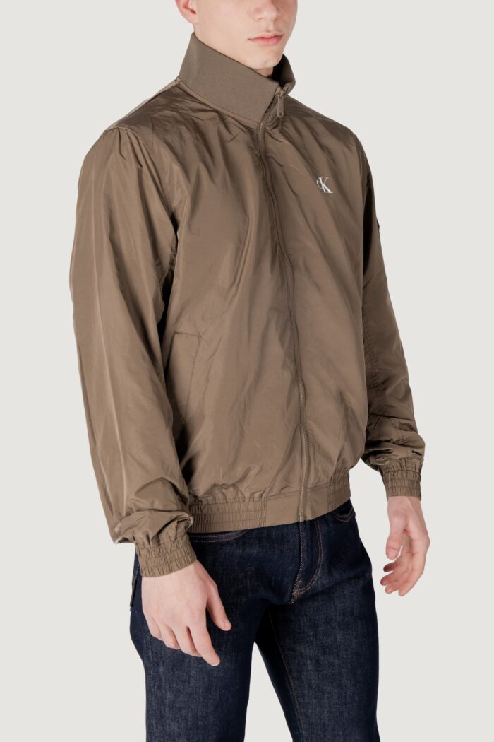 Giacchetto Calvin Klein Jeans unpadded harrington Verde Oliva