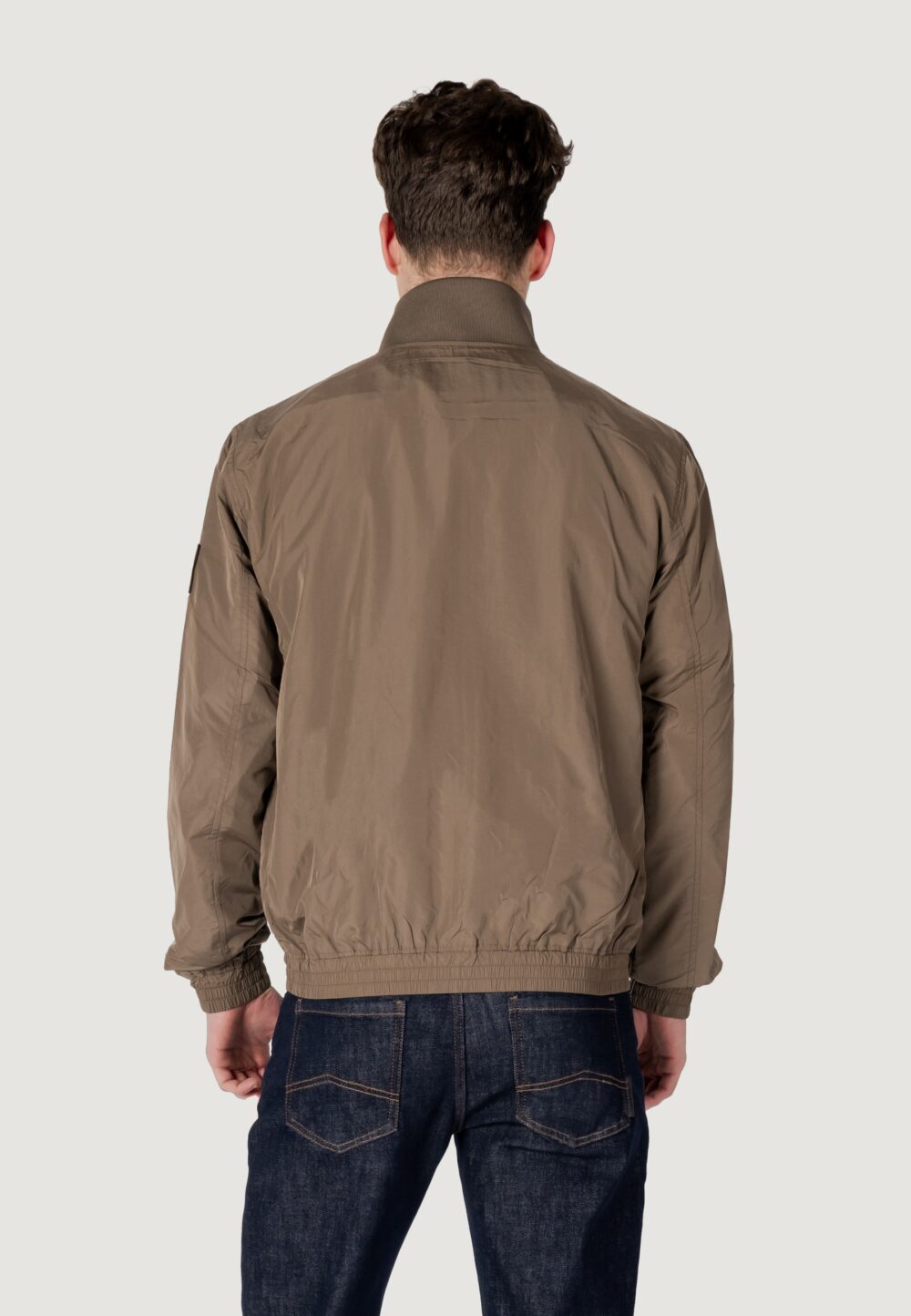 Giacchetto Calvin Klein Jeans unpadded harrington Verde Oliva - Foto 4