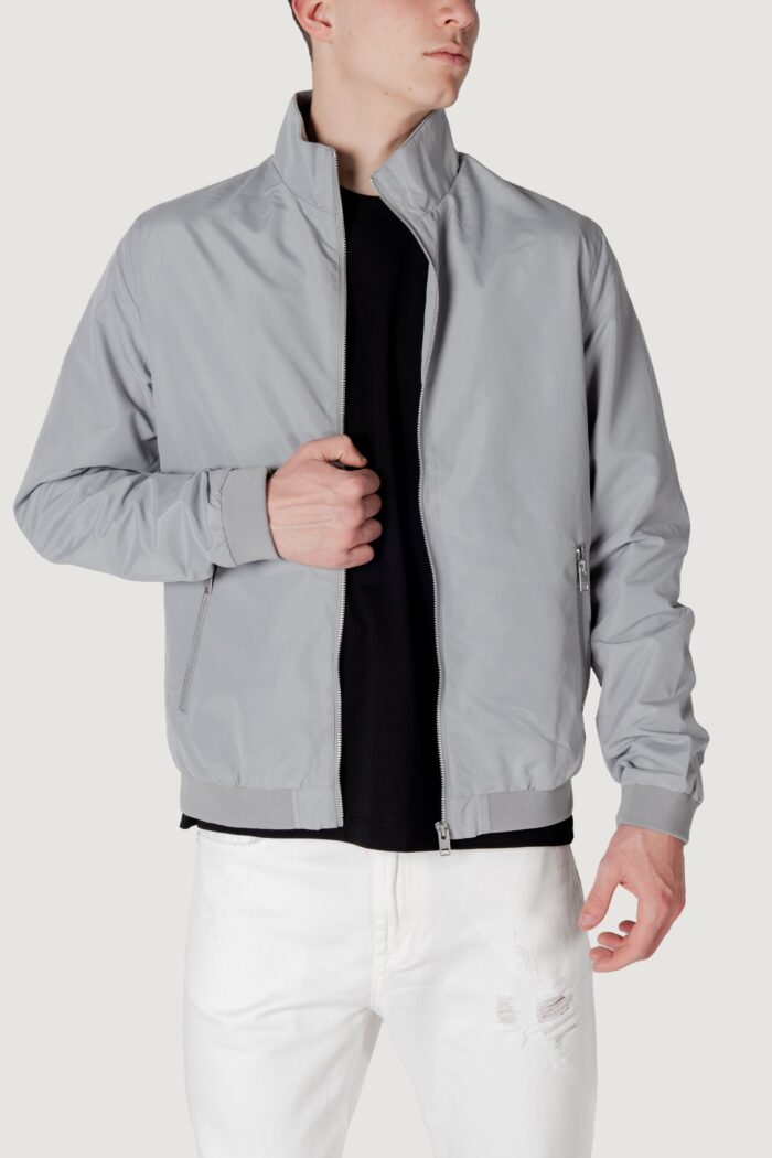 Giacchetto Jack Jones  jjerush harrington bomber noos  Grigio Chiaro