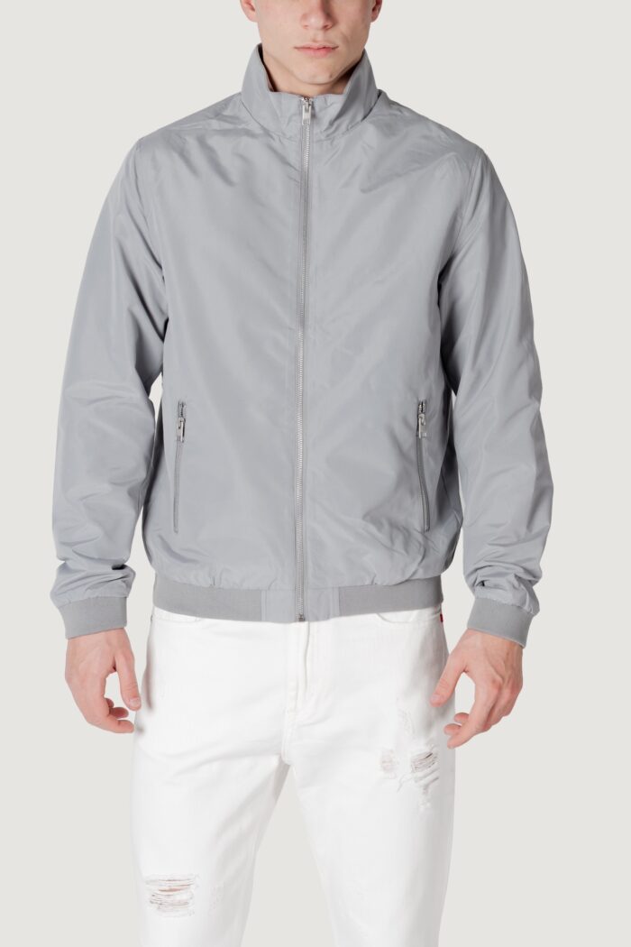 Giacchetto Jack Jones  jjerush harrington bomber noos  Grigio Chiaro