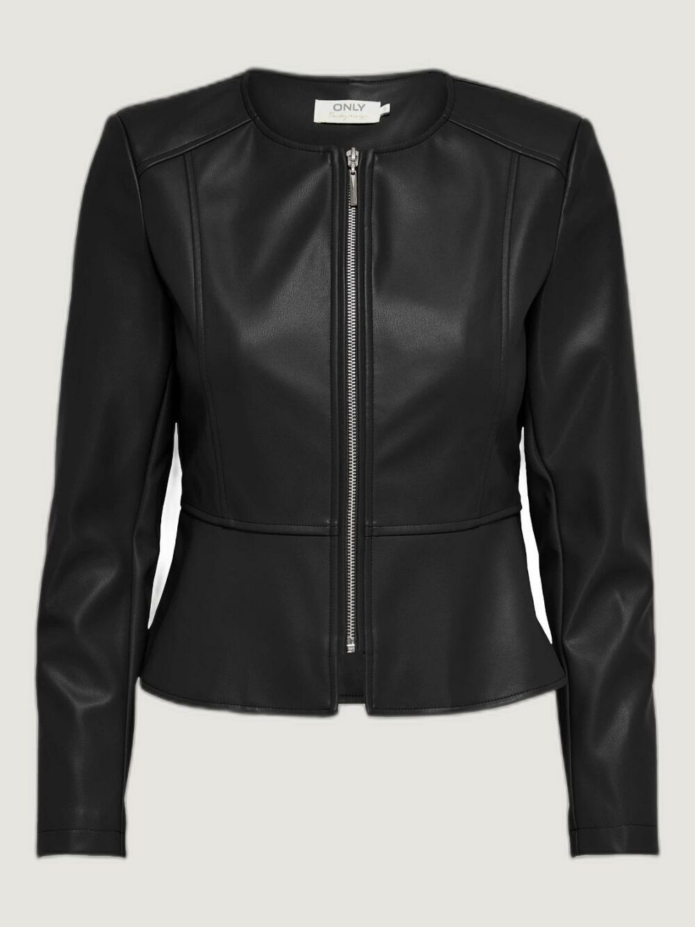 Giacchetto Only onlsaramy faux leather cc otw Nero - Foto 4