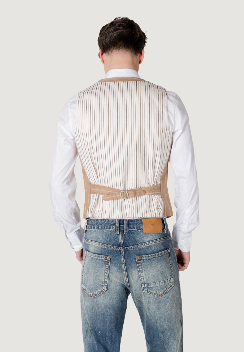 Gilet Casual Gianni Lupo Beige - Foto 4