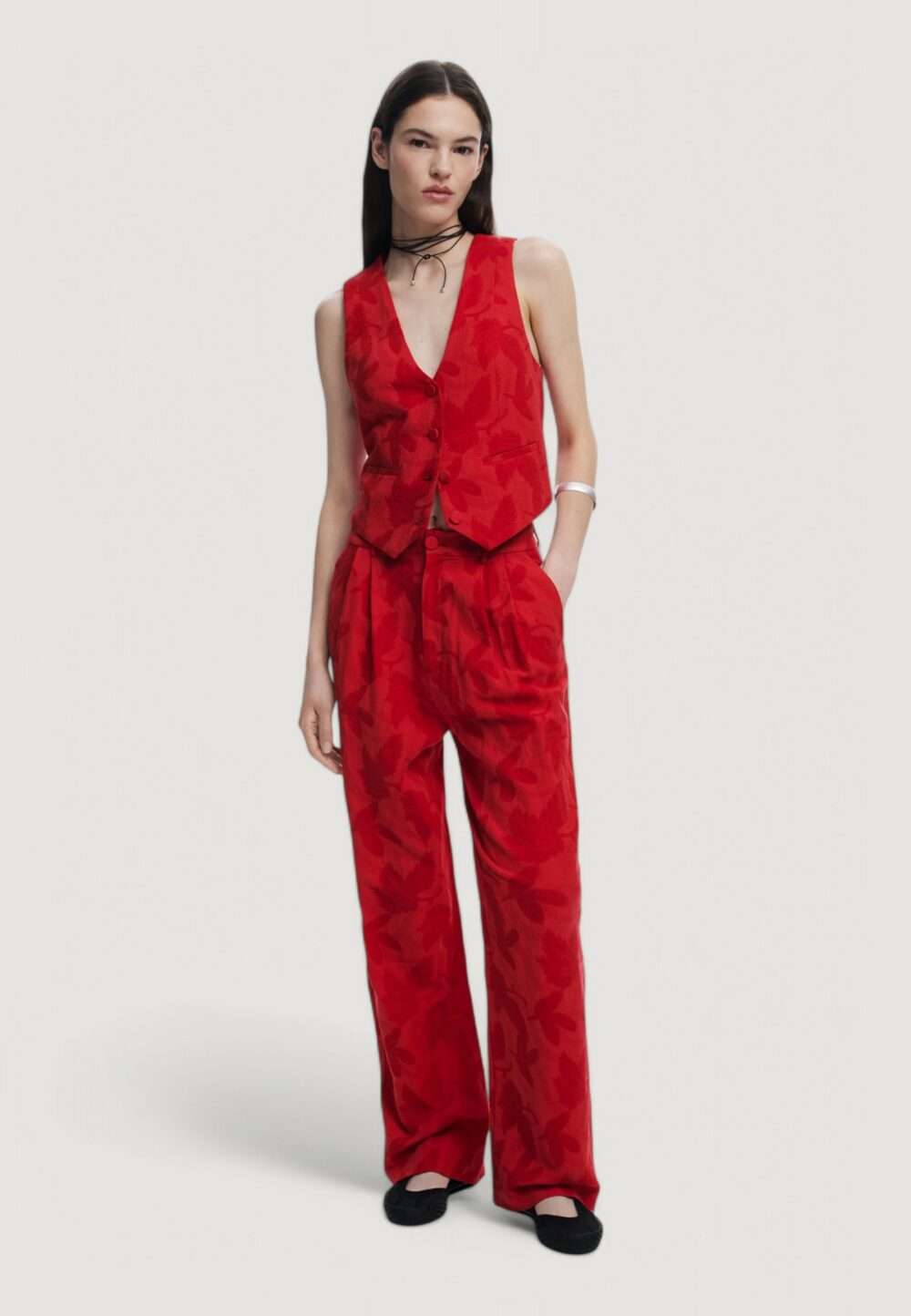 Gilet da completo Desigual chaleco_portland Rosso - Foto 3