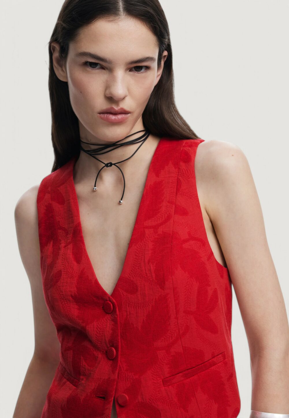 Gilet da completo Desigual chaleco_portland Rosso - Foto 5