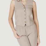 Gilet da completo Only onliris aris life waistcoat cc tlr Taupe - Foto 1