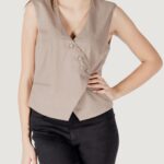 Gilet da completo Vila Clothes viflea s/l tailored Marrone - Foto 1