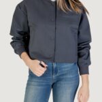 Giubbotto Calvin Klein Jeans short bomber jacket Antracite - Foto 1