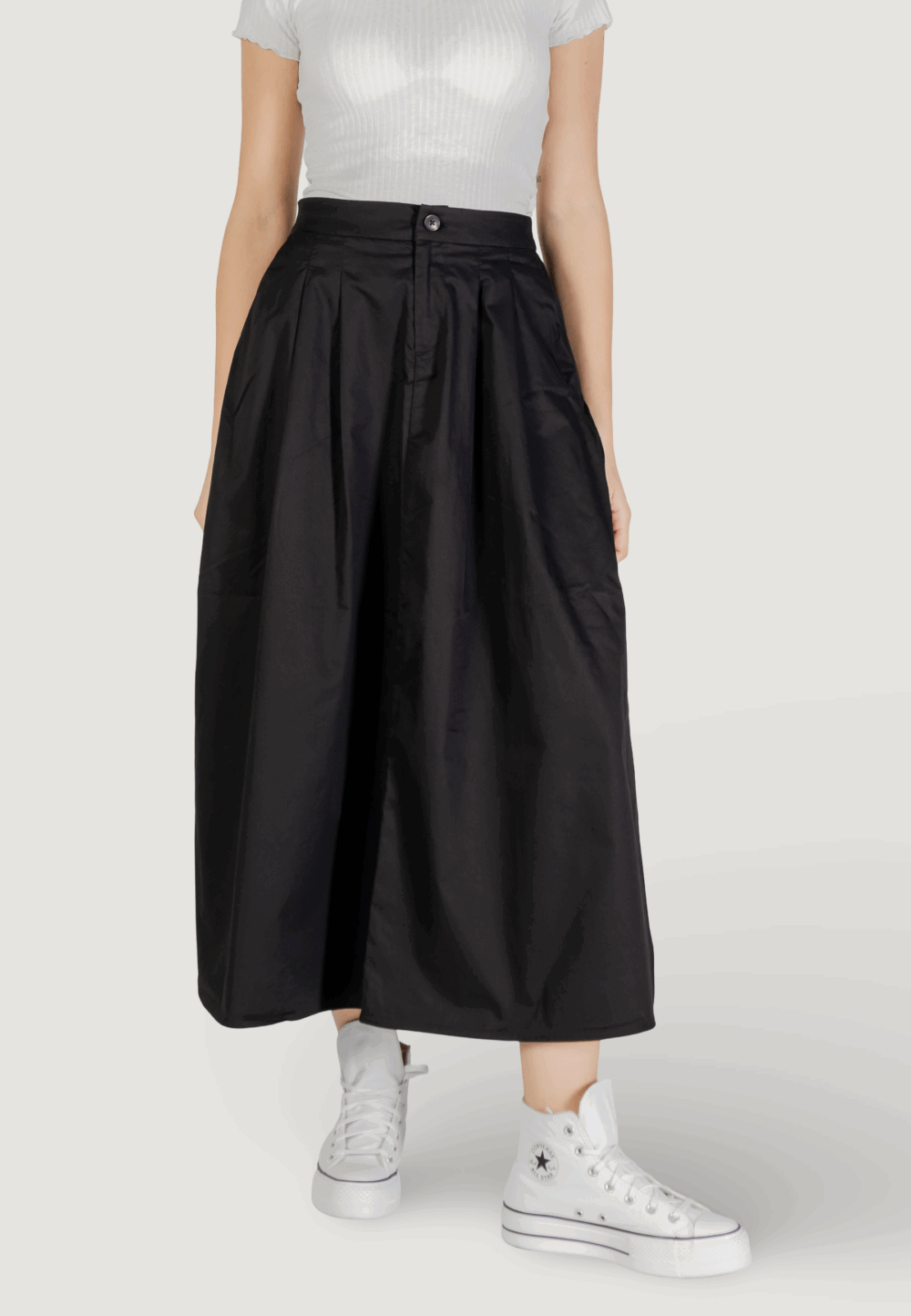 Gonna lunga Only onlzora hw long pleat pnt Nero - Foto 1