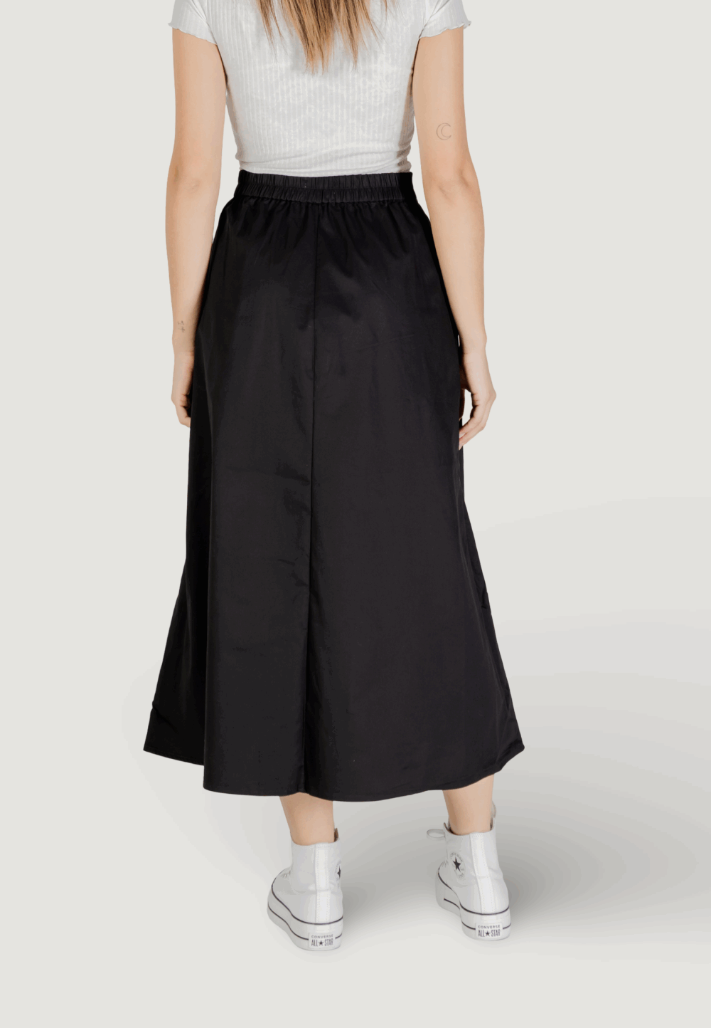Gonna lunga Only onlzora hw long pleat pnt Nero - Foto 4