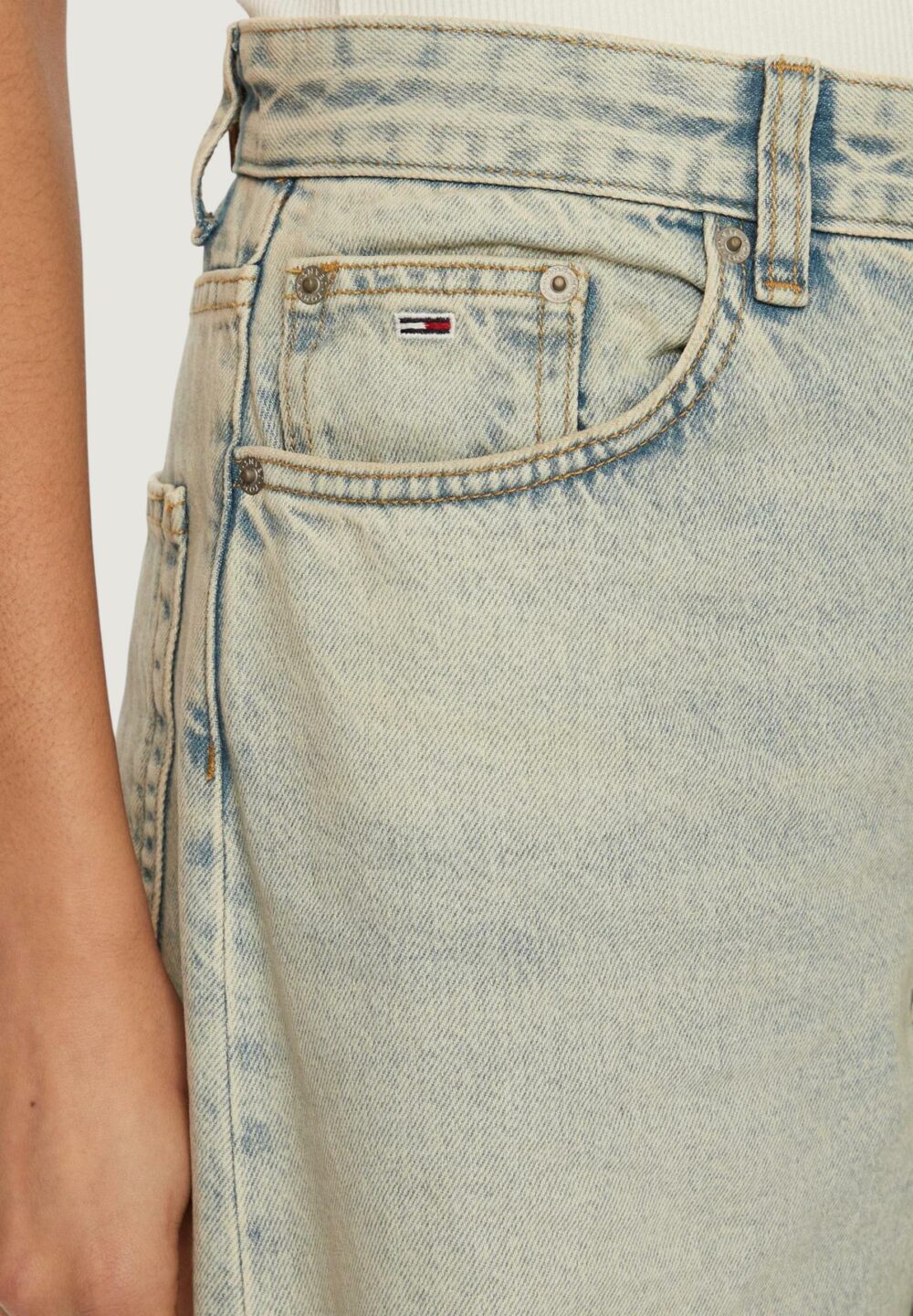 Jeans larghi Tommy Hilfiger Jeans tjw wide leg Denim chiaro - Foto 3