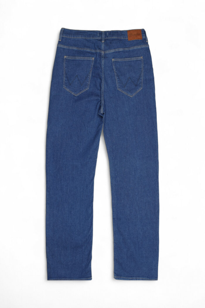 Jeans mom WRANGLER eye love you Blue Denim