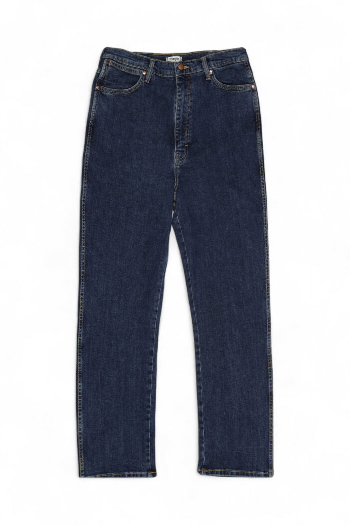 Jeans mom WRANGLER wild west 603 Blue Denim Scuro