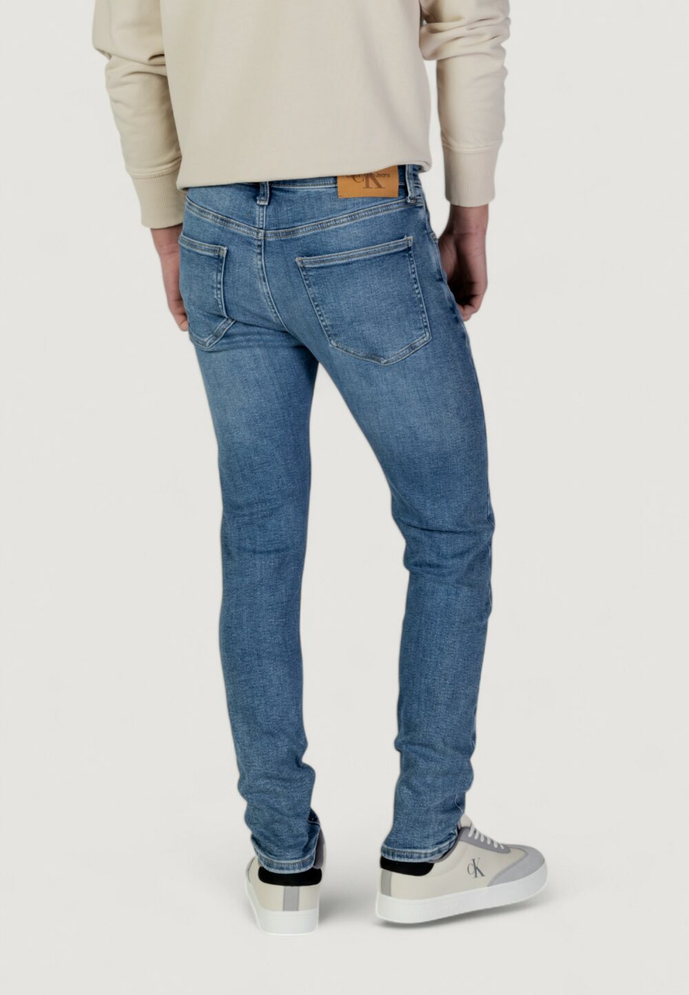 Jeans skinny Calvin Klein Jeans Denim chiaro - Foto 3