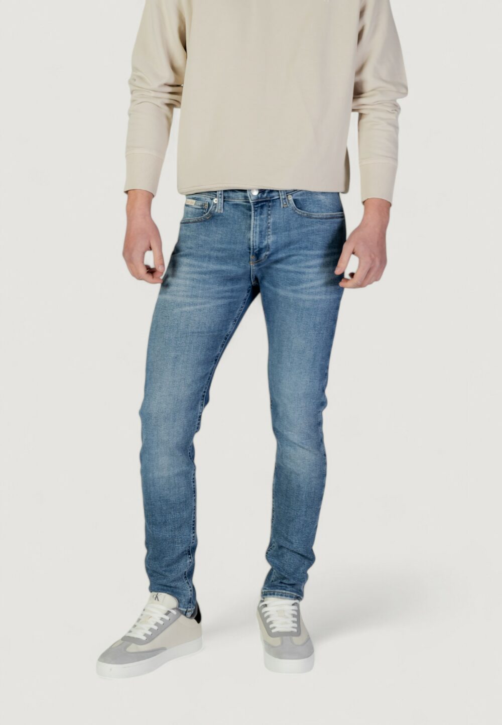Jeans skinny Calvin Klein Jeans Denim chiaro - Foto 1