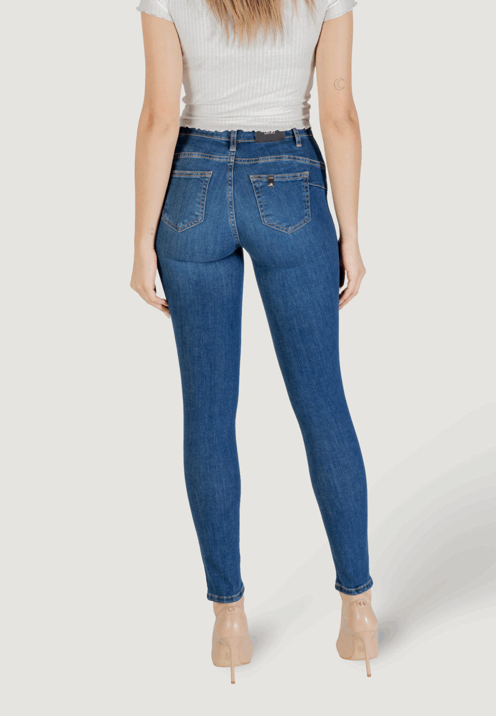 Jeans skinny Liu-Jo b.up divine h.w. Denim scuro - Foto 6
