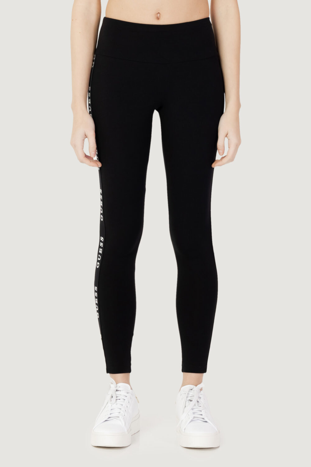 Leggings Guess Active aline leggings 4/4 eco j. str Nero - Foto 4