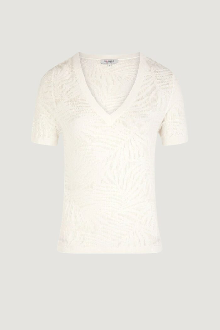 Maglia in filo manica corta Morgan De Toi  Bianco