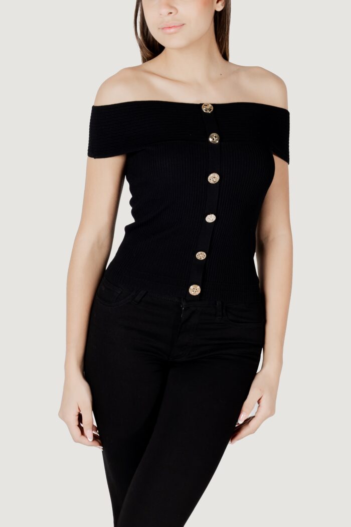 Maglia in filo manica corta Morgan De Toi  Nero