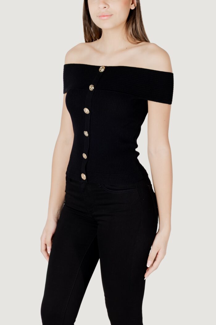Maglia in filo manica corta Morgan De Toi  Nero