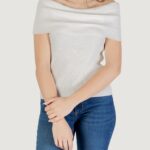 Maglia in filo manica corta Only onlelectra life ss off shoulder knt Bianco - Foto 1
