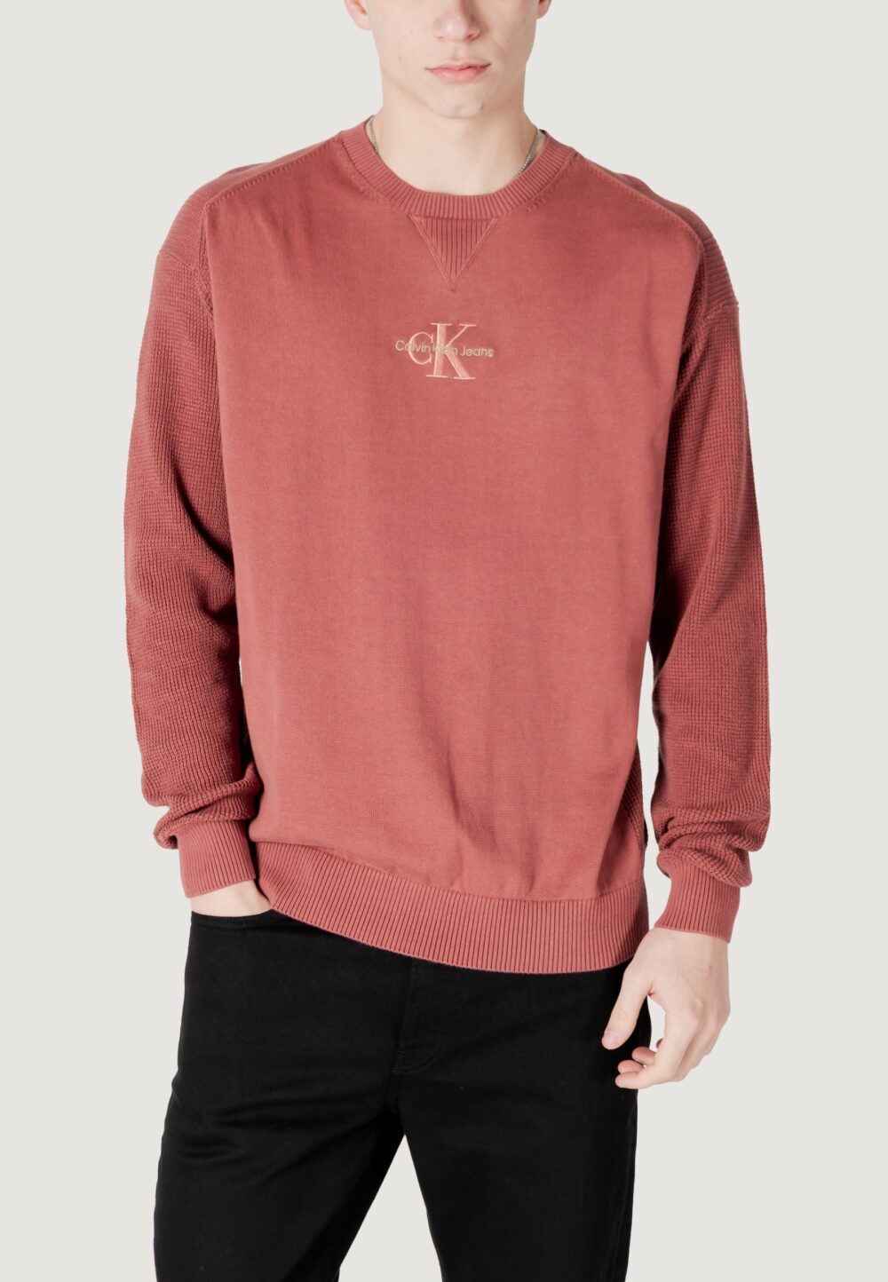Maglione Calvin Klein Jeans monologo Ruggine - Foto 1