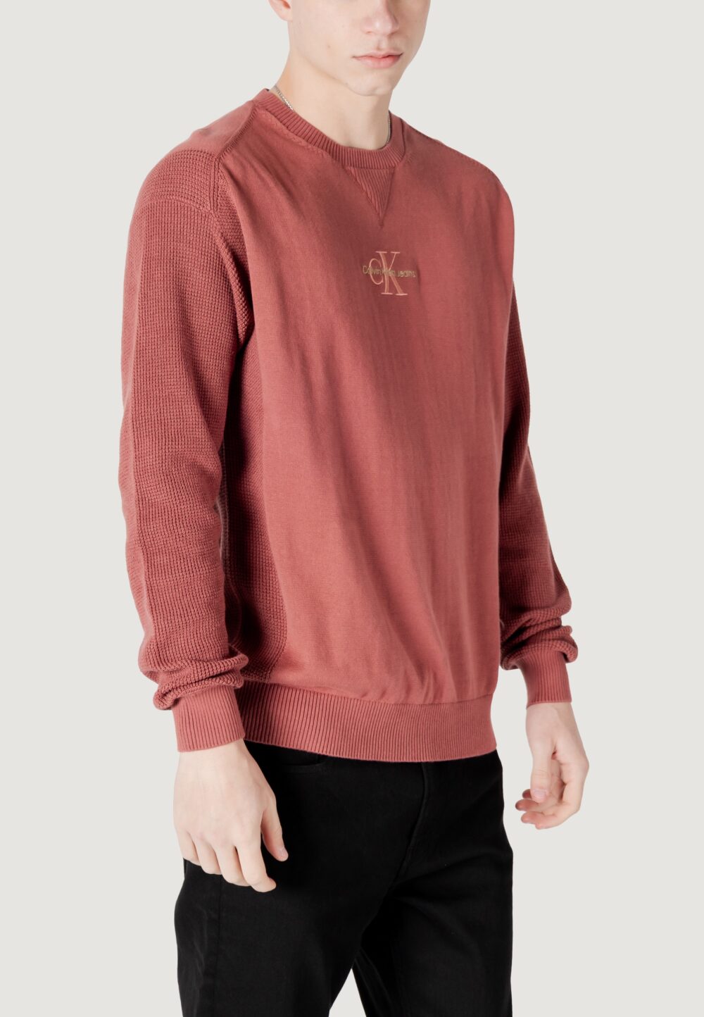 Maglione Calvin Klein Jeans monologo Ruggine - Foto 4