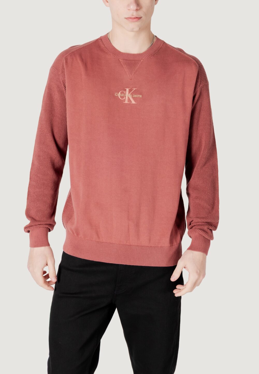 Maglione Calvin Klein Jeans monologo Ruggine - Foto 5